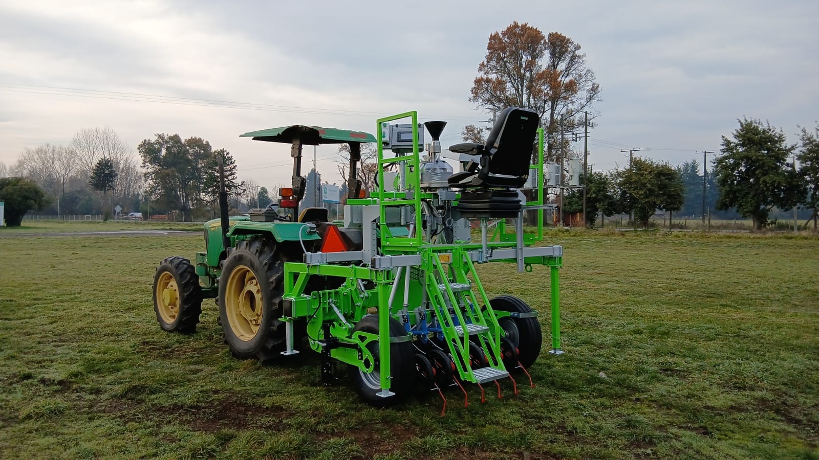 Sembradora de precisión montada en tractor